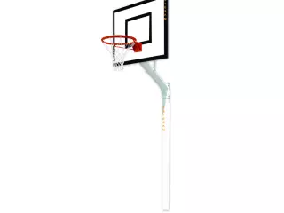 JUEGO CANASTAS MINIBASKET POSTE 115 MM TRASLADABLE SALIDA REGLAMENTARIA FIBRA DE VIDRIO