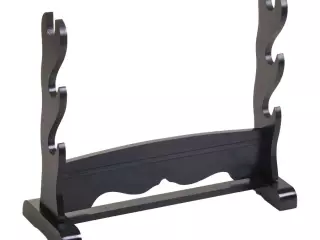 SOPORTE HORIZONTAL PARA 3 ESPADAS NEGRO