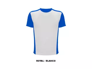 CAMISETA TECNICA ACTIVE UNISEX ADULTO  - L, GRIS PLOMO/CORAL FLUOR