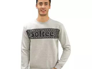 SUDADERA SOFTEE TEMPO INFANTIL - GRIS/NEGRO, 8 AÑOS#