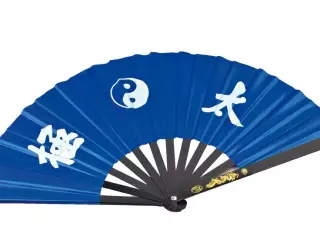 ABANICO DE TAI CHI AZUL