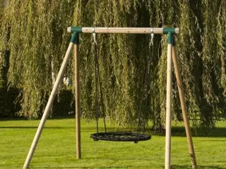 Columpio infantil madera redonda CON ASIENTO NIDO