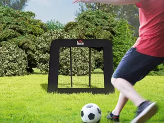 Red de Rebote Plegable con Ángulo Ajustable para Entrenamiento de Fútbol Béisbol y Más 128x118x108-120 cm Negro