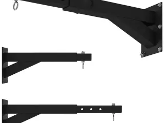 Soporte de pared para saco de boxeo ajustable a 5 longitudes, resistente hasta 60 kg, para entrenamiento de boxeo, kickboxing
