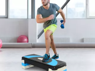 Step de Aeróbic para Fitness Tabla Plataforma Stepper Deporte Gimnasia Altura Regulable - 3 Niveles Carga 150kg