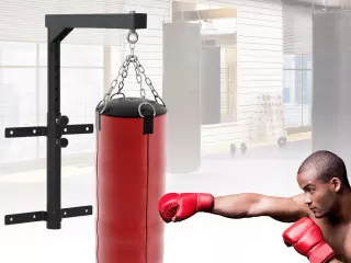 Soporte de Techo para Saco Regulable Colgador Boxeo Pared Gancho Bolsa Pesada MMA Tubo Robusto de Acero Carga máx. 100kg