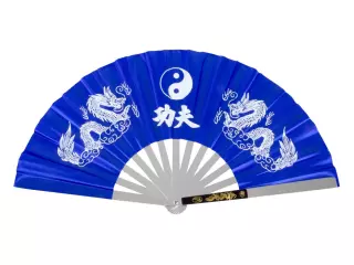 Abanico Kung Fu. Azul