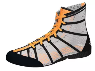 adidas Adizero Boxing Blanco-Negro botas boxeo zapatillas#