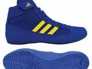 Adidas HVC 2 Zapatillas Wrestling Adulto Azul-Amarillo lucha olimpica