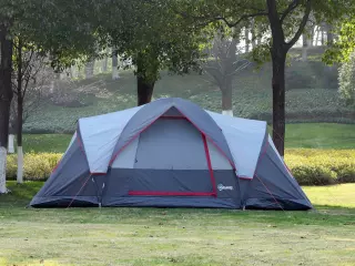 Tienda de Campaña Familiar Grande con Bolsa de Transporte y Gancho para Luz de Camping 455x230x180 cm