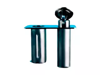 ANCLAJE 2 ALOJAMIENTOS ACERO INOX.