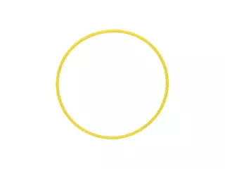 ARO DE RITMICA INFANTIL - AMARILLO, 72CM