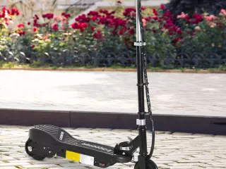 Patinete Eléctrico Niño 7-14 Años E-Scooter Plegable Manillar Ajustable Carga 50kg Negro
