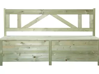 Banco de jardín de madera tratada Maxim : 159 x 39 x 90 cm.