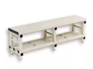 BANCO VESTUARIOS PVC  1000X350X485 PISCINAS