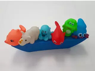 BARCO ANIMALES GOMA (6 UNIDADES)