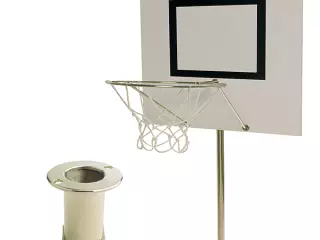 BÁSQUET CON ANCLAJE INCLUIDO INOX.BALONCESTO PISCINAS BALONCESTO
