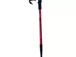 Baston senderismo aluminio. 65-135 cm. ROJO