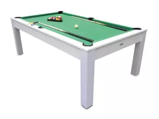 Billar 3 en 1 blanco/NEGRO,PING PONG,MESA COMEDOR/AMERICANO MESA MULTIJUEGO 3 EN 1