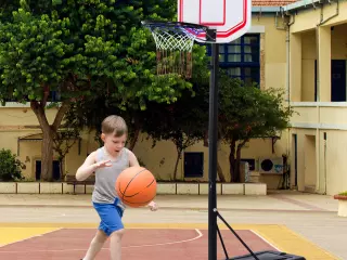 Canasta De Baloncesto Sobre Ruedas Con Soporte Ajustable Canasta Con Red Y Panel