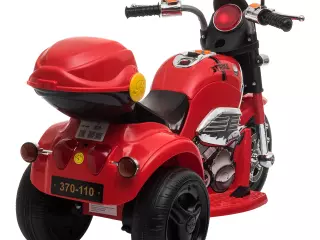Moto Triciclo Eléctrico para Niños de +3 Años Moto Eléctrica Infantil con 3 Ruedas Batería 6V con Botón de Música 87x46x54 cm Rojo
