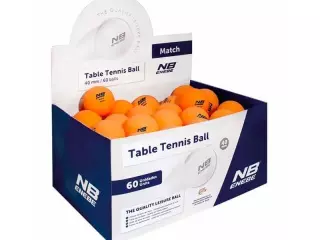 Caja 60 Pelotas Ping Pong Enebe Match Naranja