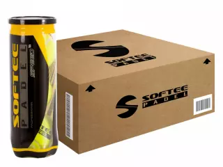 CAJÓN 24 BOTES 3 PELOTAS PÁDEL SOFTEE SPEED preguntar stock