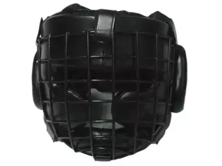 Casco con barras metálicas extraíbles y protección trasera KRA MAGA