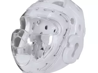 CASCO CON MÁSCARA ADIDAS KARATE "WKF" (BLANCO)