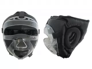 Casco con máscara transparente desmontable. KARATE