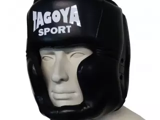 Casco negro polipiel