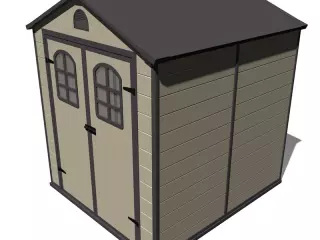 Caseta de Resina Gardiun Alessia A - 3,57 m² 190x188x225 cm con Suelo y Ventanas Beige
