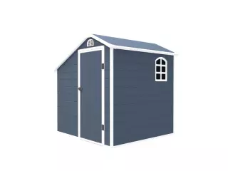 Caseta de Resina Jardín Gardiun Sylvana A- 3,92 m² con Leñero Exterior 204x192x204 cm Antracita