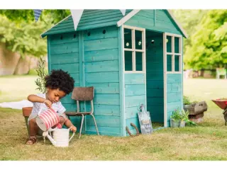 Casita de juego de madera FSC Garden HUT Medidas: 136 x 136 x 138 cm