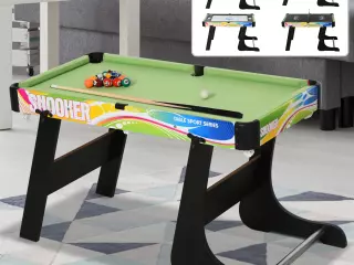 Mesa Multijuegos Mesa de Juegos Diseño 4 en 1 Futbolín Hockey Billar Ping-pong preguntar stock Sobremesa para Niños y Adultos 86,5x43,5x64 cm PLEGABLE