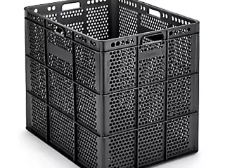 CAJA PLÁSTICO REJADA (Apilable 620 x 474 x 535 )cesta contenedor banasta