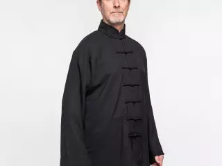 Chaqueta Kung Fu Lino gris