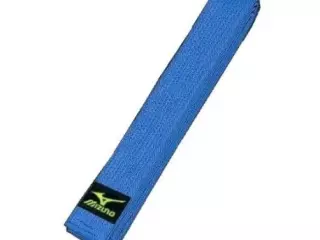 Cinturon azul MIZUNO, de algodón.