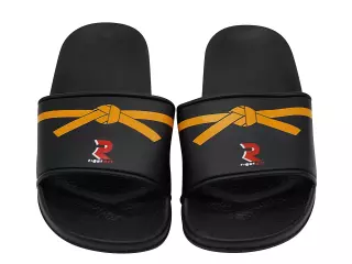 CHANCLA NEGRO / NARANJA FIGHT SPORT
