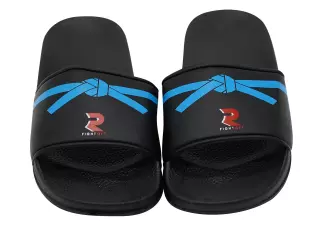 CHANCLA NEGRO / AZUL FIGHT SPORT