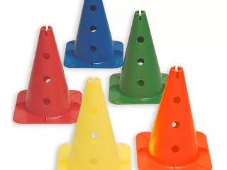 Cono señalización 32cm de PE en 5 colores