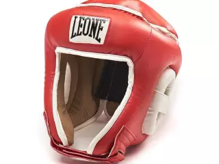 CS410 Casco para deportes de contacto Leone 1947 Rojo/NEGRO/AZUL BOXEO