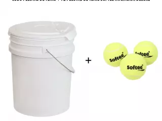 CUBO PELOTAS DE TENIS + 72 PELOTAS DE TENIS SOFTEE INICIACIÓN DELUXE#