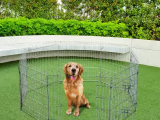 Valla para Perros Parque para Cachorros Animales Rejilla 63x91 CM