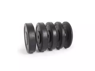 #Disco Bumper Black Rubber olimpico