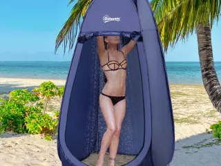 Tienda de Campaña Multifunción Impermeable Plegable Ligera Ideal para Camping Estructura Flexible y Estable con Sisteme POP-UP 100x100x185cm