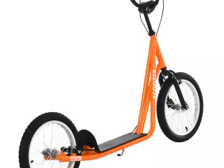 Patinete para Niños Mayores de 5 Años Altura Ajustable con Neumáticos Freno Naranja
