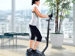 Bicicleta Elíptica Resistencia Ajustable Pantalla LCD Manillar Ajustable