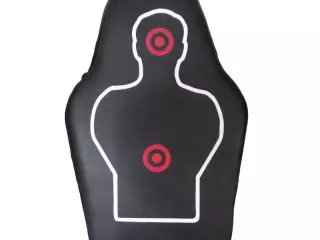 Escudo de PVC resistente con diseño de torso humano