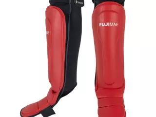 Espinilleras con Empeine Sparring. Rojo. S